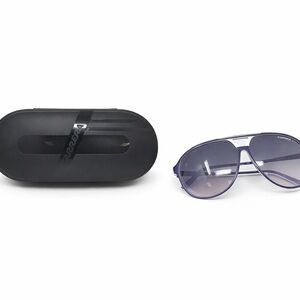 Carrera Winner 1/S Blue & White Aviators w/ Case